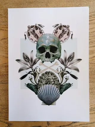 Lámina artística original. Collage digital