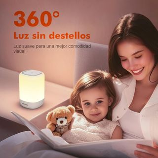 GRIFEMA Lámpara de Mesa Recargable para Dormitorio