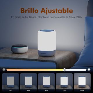 GRIFEMA Lámpara de Mesa Recargable para Dormitorio