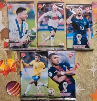 5 Cajas Sobres Cromos Mundial Qatar 2022