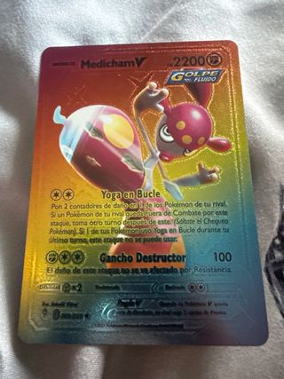 Carta Pokémon Medicham V Golpe Fluido