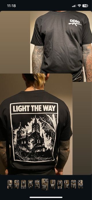 Camiseta ODIo. Light the Way