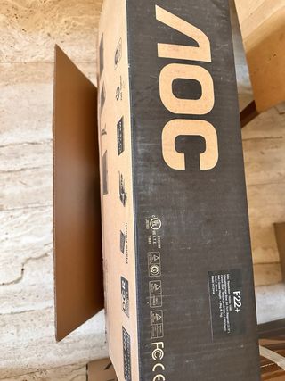 Monitor PC AOC F22+ 22” Full HD con Scatola e Cavi