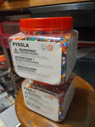 Pyssla IKEA cuentas de colores