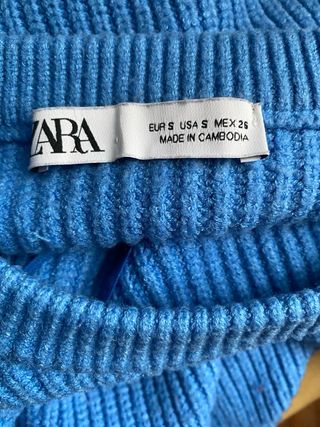 Jersey Zara Mujer Azul