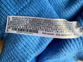 Jersey Zara Mujer Azul