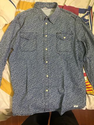 Camisa vaquera estampada Pepe Jeans Indigo azul XL
