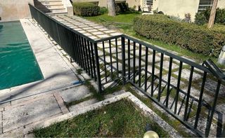 Barandilla hierro fundido 11,5 m con puerta