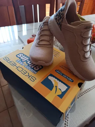 Zapatillas Skechers Mujer Beige/Multicolor