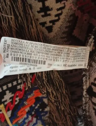 Chaqueta Zara étnica