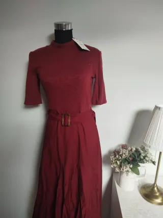 Vestido Zara Rojo Talla M Nuevo