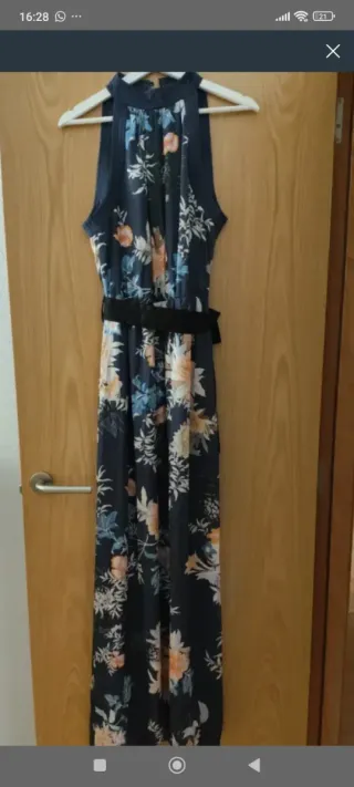 Vestido largo estampado floral