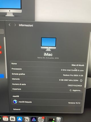 iMac 21.5 Retina 4K 2019 1TB SSD Radeon 560X
