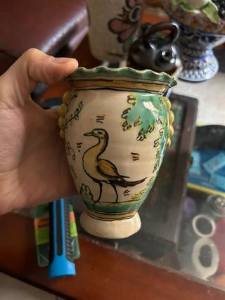 Lote botijos decorativos cerámica