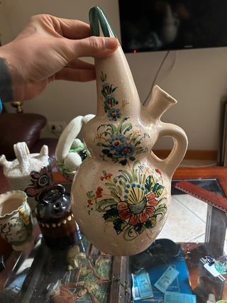 Lote botijos decorativos cerámica