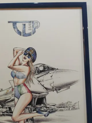 Litografia Pin-up Aviation TLP