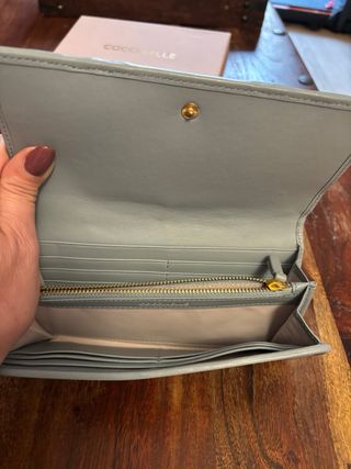 Portafoglio Coccinelle Pelle Grigio Nuovo