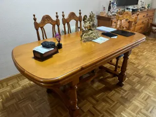 Conjunto Salón Madera Pino Maciza