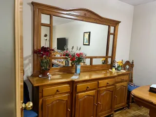 Conjunto Salón Madera Pino Maciza