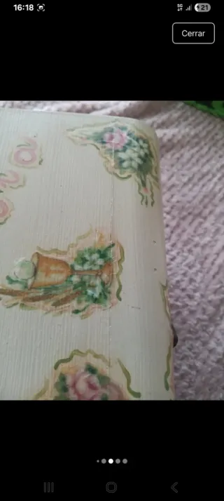 Caja de madera decorada comunión