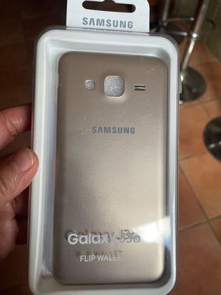 Custodia Samsung Galaxy J3 Flip Wallet Dorata