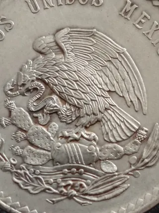5 Pesos Mexicanos 1947 Plata