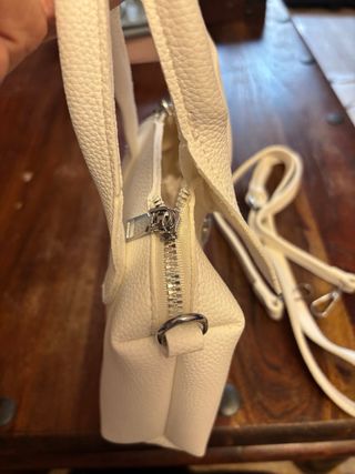 Borsetta similpelle bianca