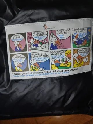 Chaqueta Moncler Negra Talla M