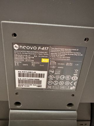 Monitor PC AG Neovo F-417 17” Quadrato - VGA