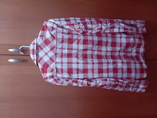 Camisa Jack & Jones cuadros rojo y blanco