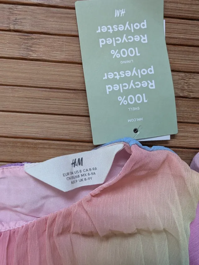 Vestido fiesta niña arcoíris