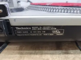 Tocadiscos Technics Plata/Rojo