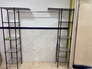 Armario Metálico Desmontable Negro