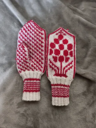 Guantes lana artesanales estilo noruego