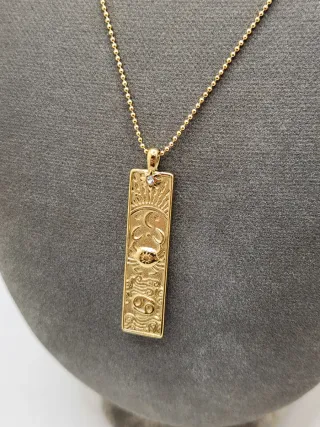 Colgante Cáncer Chapado en Oro