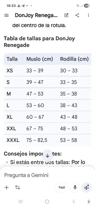 Rodillera Donjoy Renegade. LCA, LCP o CI. Talla L.