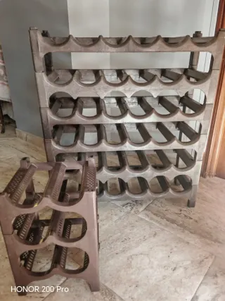 Botellero rústico de plástico