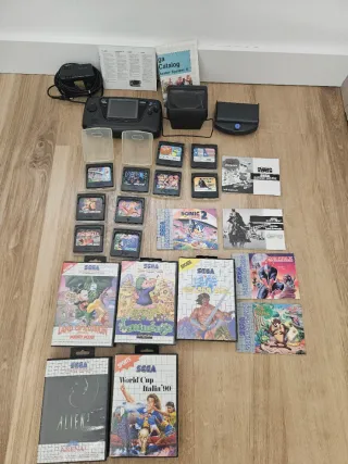 Sega Game Gear + Master Gear Converter + 15 juegos