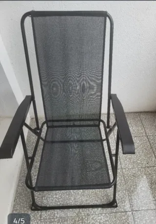 Silla tumbona plegable exterior