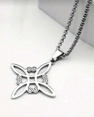 Conjunto Nudo de Bruja: Anillo,collar y Pendientes