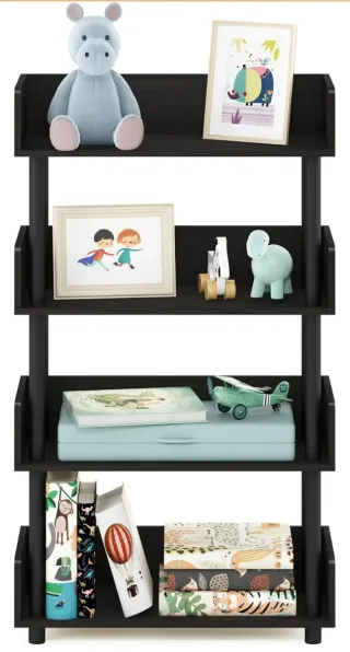 Estantería 4 Niveles Furinno Negra