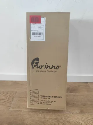 Estantería 4 Niveles Furinno Negra