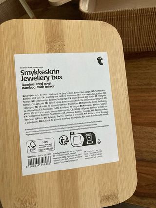 Lote 3 joyeros bambú