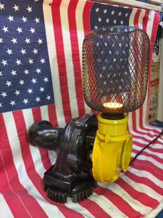 Lampada design industriale turbo