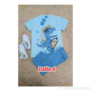 Conjunto 2 piezas dinosaurio