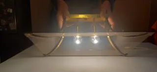 Lampadario Pagoda Vetro Metallo Anni 70