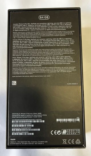 iPhone 11 Pro Max 64GB Plata