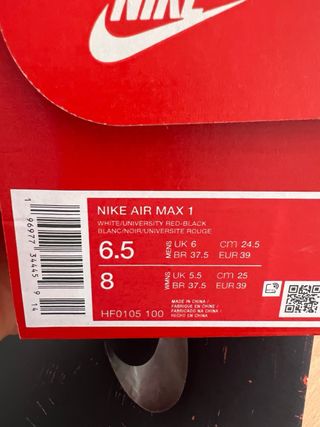 Zapatillas Nike Air Max 1 nuevas originales