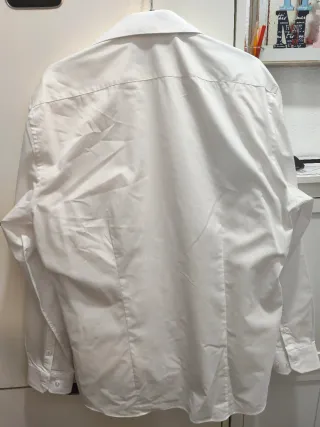 Camisa Primark Slim Fit Blanca Talla XL