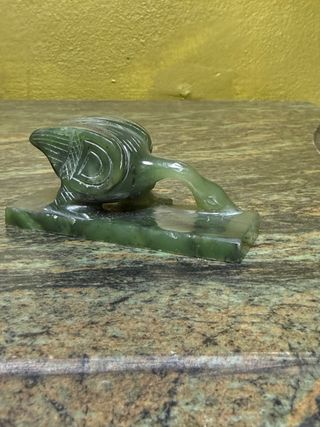 Figura Ave Jade Nefrita Antigua Tallada